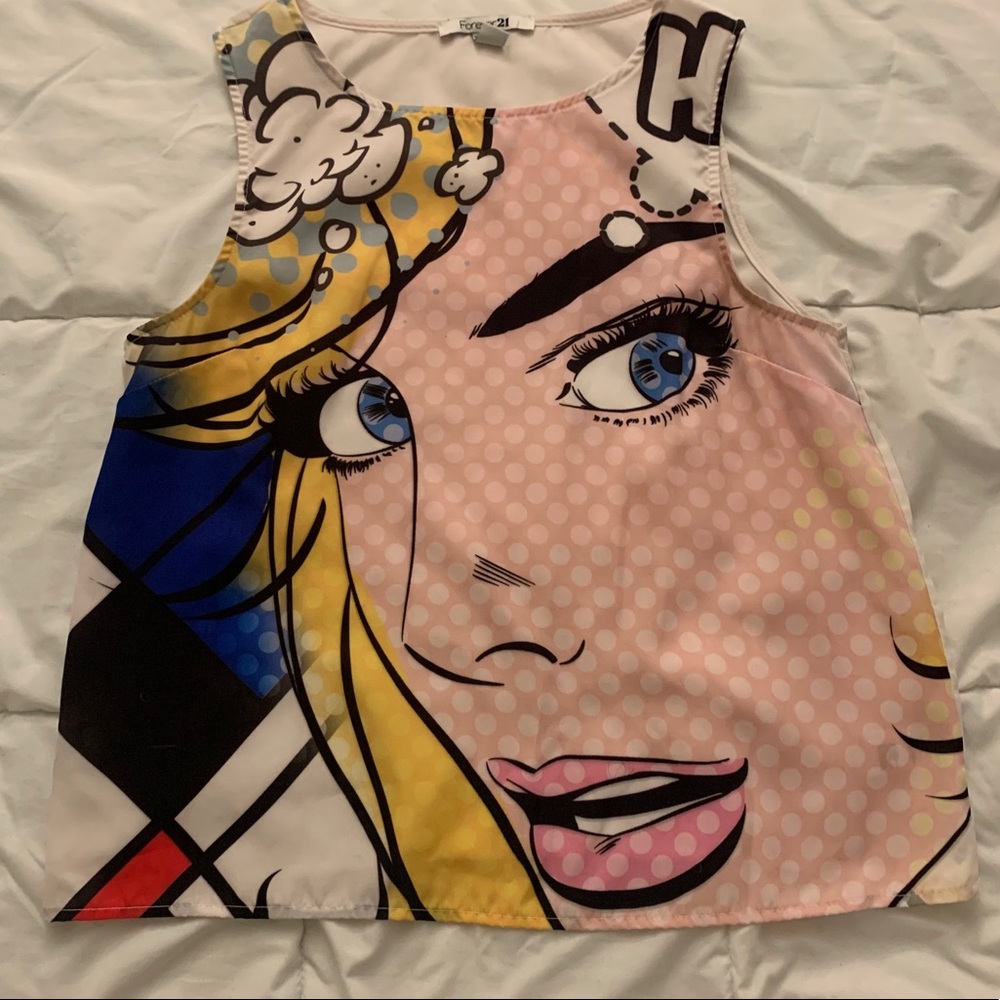 Forever 21 Pop Art Women’s Shirt Large